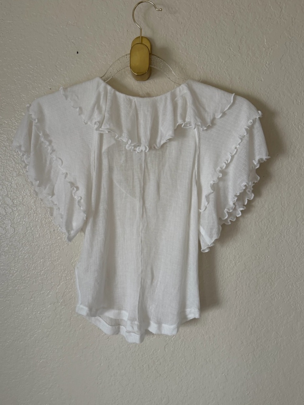 New free people vivianne knit white top size XS - Picture 11 of 11
